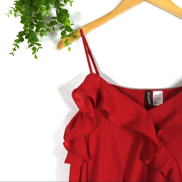 Divided Red Off the Shoulder Ruffle Top - Picture 5 of 9